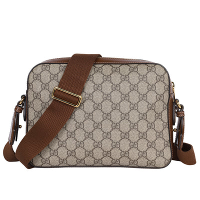 GG Supreme Monogram Interlocking G Messenger Shoulder Bag