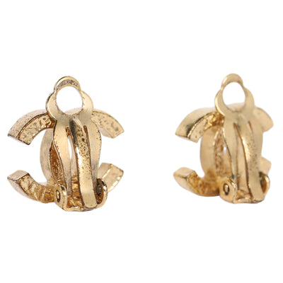 Chanel Gold Clip On Earrings