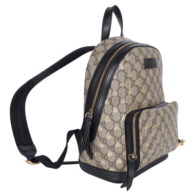 GG Supreme Monogram Bees Small Day Backpack