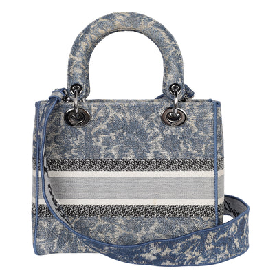 Canvas Embroidered Brocart Medium Lady D