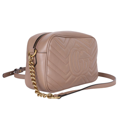 Calfskin Matelasse Small Marmont Chain Shoulder Bag