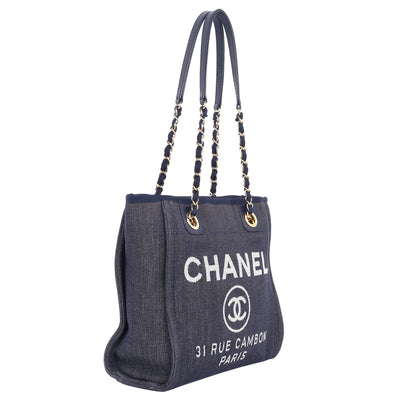 Deauville Denim Mini Tote Blue