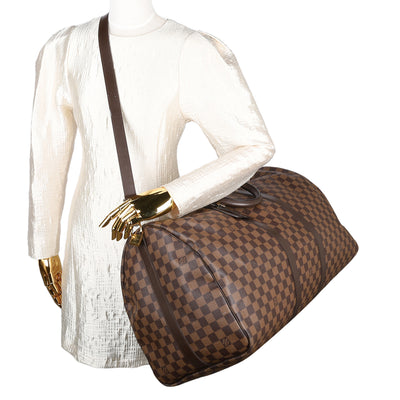 Damier Ebene Keepall Bandouliere 55