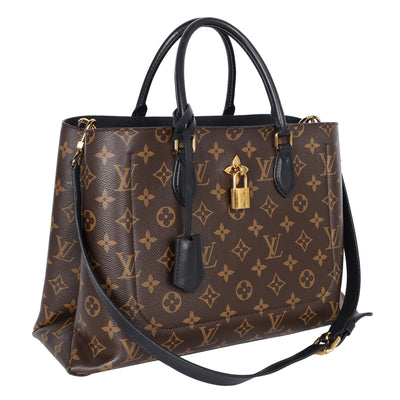 Monogram Flower Zipped Tote MM