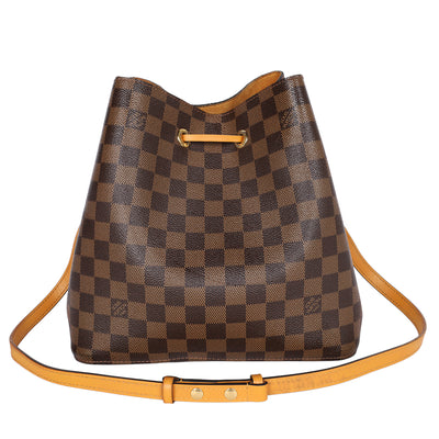 Damier Ebene Neonoe MM Safran