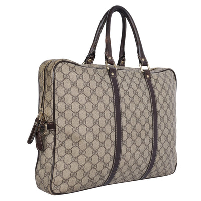 GG Canvas Monogram Briefcase Travel Bag