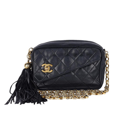 Lambskin Leather Camera Crossbody Bag