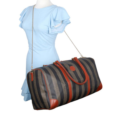 Duffel Pequin Striped Coated Canvas