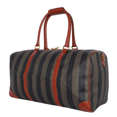 Duffel Pequin Striped Coated Canvas