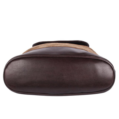 Suede Leather Backpack Slingback