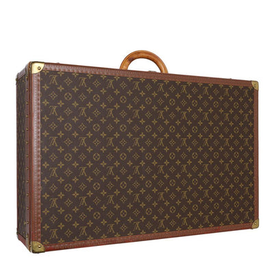 Monogram Alzer 75 Hard Case Trunk Weekend Travel Bag (Authentic Pre-Owned)
