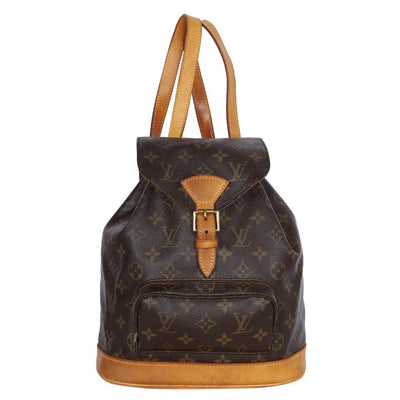 Monogram Canvas Montsouris Backpack MM Brown