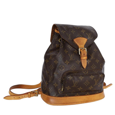 Monogram Canvas Montsouris Backpack MM Brown