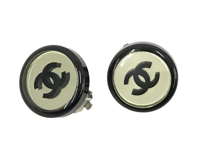 CC Mirror clipped earrings