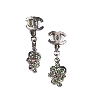 Rhinestone Dangle Pierced Earrings